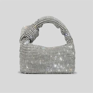 Joseph D Arezzo Sparkly Rhinestone evening bag with handles